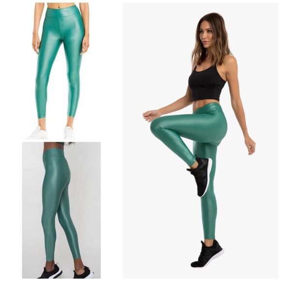 𝅺Koral Lustrous Infinity Highrise Leggings In Duffle Green - Picture 1 of 4